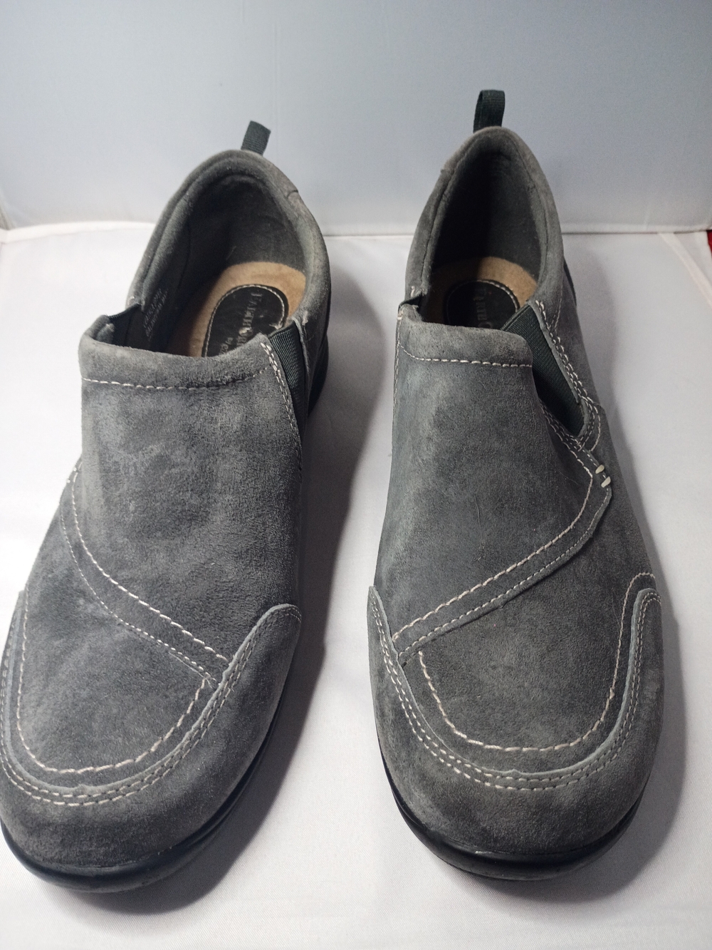 Earth Origins Women's Gray Suede Slip-On Mules Sz 12